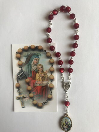 Ruženec  Svätej Anny  + obrázok s modlitbou