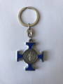 Kľúčenka Benediktínsky kríž  - modrý 