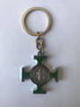 Kľúčenka Benediktínsky kríž  - zelený 